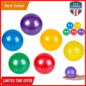 Kids' Plastic Knobby Balls 7 Inch Assorted Colors 5 Pack Outdoor Indoor Toy - Foto 1 di 6