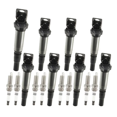 8pcs Ignition Coil & 8pcs Iridium Spark Plug For 2013-2016 BMW 650i 4.4L V8 - Изображение 1 из 4