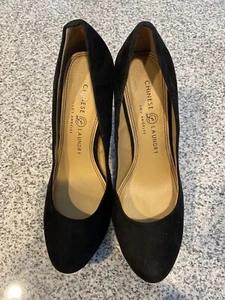 Chinese Laundry - Black Suede Pumps - Size 7.5 Pre Owned - Picture 1 of 7