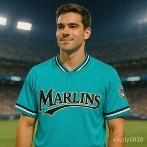 MLB Mitchell & Ness Florida Marlins Jersey - Picture 1 of 8