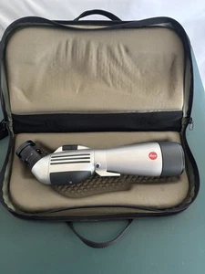 Leica APO Televid 77 Angled Spotting Scope w/ 20-60x Eyepiece, Tripod & Case - Picture 1 of 14