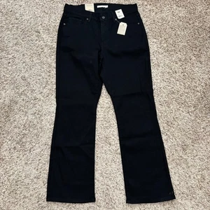 Levi's Classic Bootcut Jeans NEW Women's 14 Short Black Denim Midrise 32x30 Logo - Picture 1 of 15