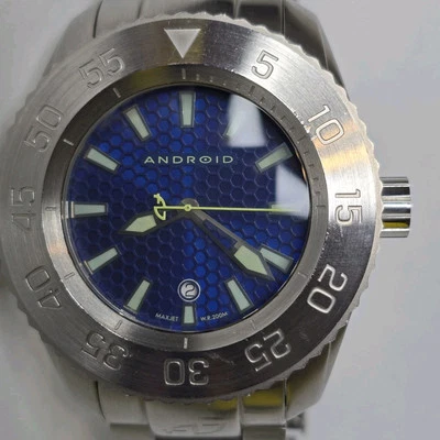 Android Divemaster Maxjet Blue Automatic Watch Men's AD543 48mm - Image 1 of 4