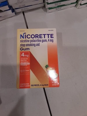 Nicorette Smoking Cessation Aid 4MG Fruit Gum - 100 Count - Image 1 of 2