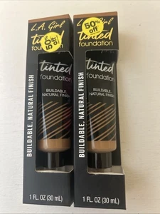 Pack of  2 L.A. Girl Tinted Foundation  1oz GLM 764 ALMOND - Picture 1 of 3