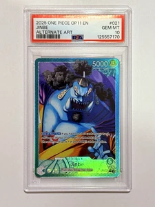 One Piece A Fist of Divine Speed (OP11) - Jinbe Leader arte alternativo PSA 10 - Imagen 1 de 3