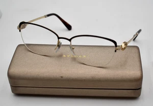 Bvlgari Damen Brille Halbgestell Gold Schwarze Diamanten? B2034 55-17 mit Org. Koffer - Bild 1 von 13