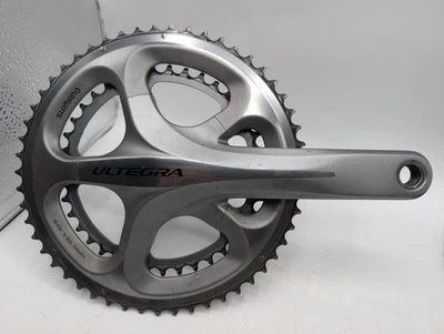 Shimano Ultegra FC-6700 172,5 Hollowtech 2 pedivelle 2 velocità 53 39 2x10 velocità argento - Immagine 1 di 4