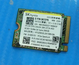 Solid State Drive Dell K72Y5 (Hynix HFS256GEJ3X108N) 256gb Bc901 M.2 - 2230 - - Picture 1 of 1