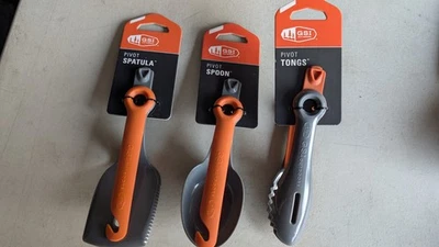 GSI Outdoors Pivot Spatula, Tongs, & Cooking Spoon  NEW - Image 1 of 2