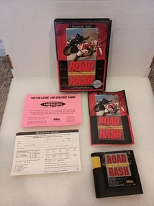 Road Rash (Sega Genesis, 1992) Complete In Box CIB- Tested With Reg Card - Picture 1 of 12
