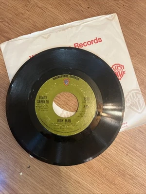 Black Sabbath Iron Man / Electric Funeral 45 RPM Warner Bros. Records 7530 1971 - Image 1 of 2