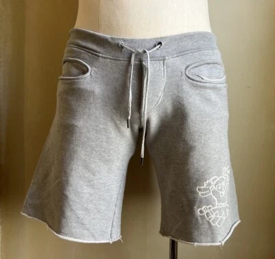 DSQUARED2 RARO VINTAGE 2003 GRIS ANIMADORA GEMELOS ESTAMPADO SUDADERA CORTO M SHORTS Foto 1 de 4
