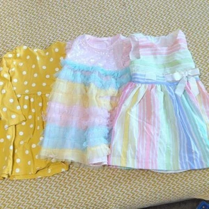Baby Girl Summer Pastel 3 Pc Dress Bundle 12-18 Months - Bild 1 von 5
