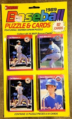 1989 Donruss Blister Pack Factory Sealed Double Cal Ripken Jr. Show On Top 1/1 - Image 1 of 2