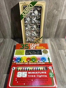 Lot Of Vintage Christmas Lights & Pyramid Silver Glass Ornaments Jumbo Pack (A36 - Picture 1 of 18