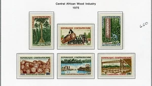 CENT AFRICAN REP MNH 240-45 Wood Industry ZG748 - Bild 1 von 1