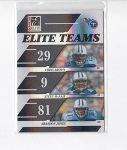 STEVE MCNAIR 2006 DONRUSS ELITE-BLACK PARALLEL ELITE TEAM INSERT CARD-#'D/1000 - Picture 1 of 24