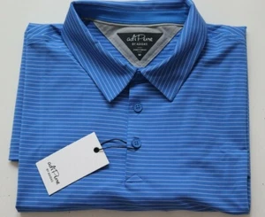 CAMISA POLO DE GOLF A RAYAS ADIDAS ADIPURE TECH TOP MANGA CORTA - AZUL DT4332 HOMBRE M - Imagen 1 de 10