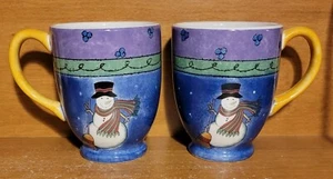 Sango SWEET SHOPPE CHRISTMAS Set di 2 tazze con piedi, 14 once / 4 1/2", 3041 Molto buone - Foto 1 di 11