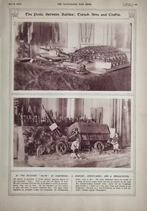 1916 WWI WW1 Aufdruck Trenchcoat Kunst & Basteln Soldaten Salon At Compiegne - Bild 1 von 1