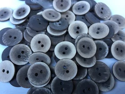 50 IMITATION Wood/Coconut Button 15mm 5/8" Washable 2hole - Image 1 of 2