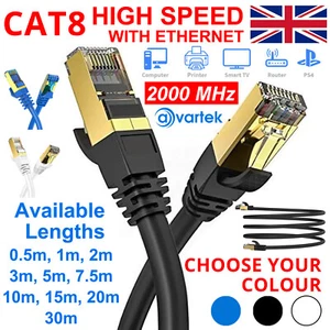 LOTE DE PARCHE SSTP CABLE ETHERNET RJ45 CAT8 40 GBPS RED DORADA ULTRADELGADA LAN PLOMO - Imagen 1 de 14