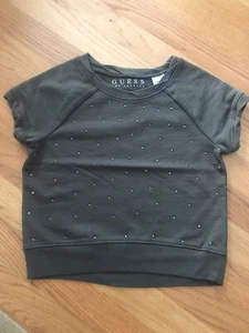 Guess Girls Green Active Top, Size:M(10-12) - Picture 1 of 5