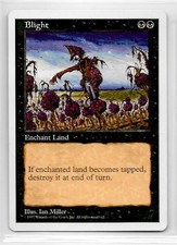 MTG 5TH EDITION --- BLIGHT --- Uncommon! MINT! Magic Gathering!