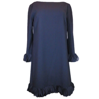 Tahari by ASL Long Sleeve Shift Dress, Size-6, Black - Image 1 of 4