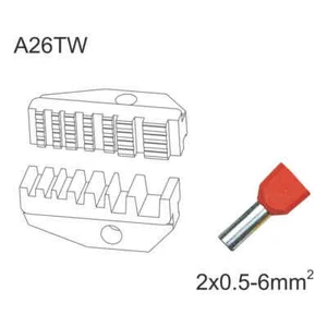 Crimpeinsätze für Spitzen TWIN 2x0.5-6 mmq - Picture 1 of 1