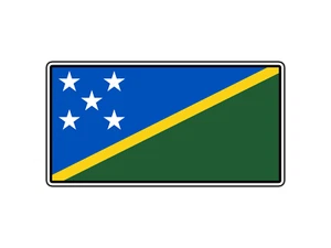 #2732 Bandera de las Islas Salomón Mundo País Pegatina Impermeable Vinilo Calcomanía Coche - Imagen 1 de 1