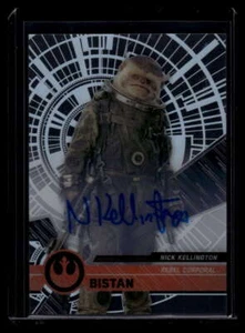 2017 Star Wars High Tek Autographs NNO Nick Kellington Auto Corporal Bistan - Picture 1 of 2