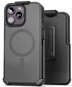 iPhone 15 Pro Max SlimShield Case and Holster MagSafe Compatible Black - Picture 1 of 9