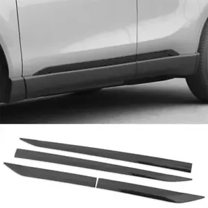 Cubierta protectora superpuesta de puerta lateral carrocería negra brillante para Toyota Venza 2021-2023 - Imagen 1 de 6