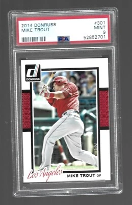 2014 Donruss Mike Trout PSA Graded 9 MINT Angels - Image 1 of 2