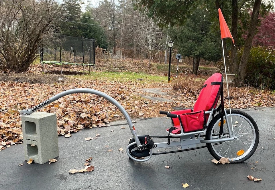 Remolque turbo para bicicletas Weehoo de un pasajero - ligeramente usado, solo recogida local Foto 1 de 1