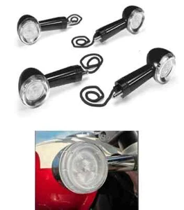 INDICADORES LED NEGROS delanteros/traseros para Royal Enfield para Hunter/Meteor 350 - Imagen 1 de 8