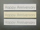 Happy Anniversary straight banners/card toppers sentiments embellishment pk10