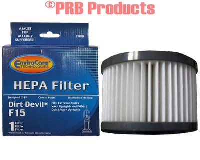 ENVIROCARE HEPA Filter F 15 1SS0150000 Dirt Devil Upright Vacuum Cleaner Model Quick Vac
