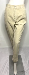 L.L. Bean Damen beige hohe Stretch gerade Bein Cordhose Größe 8 - Bild 1 von 7