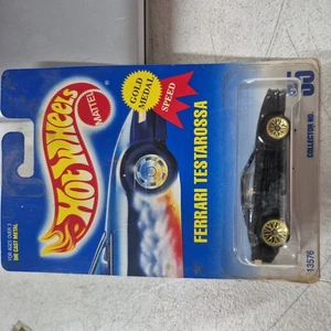 ๐ Hot Wheels Vintage 1991 Black Ferrari Testarossa Gold Medal Speed #35 ๐ - Picture 1 of 3