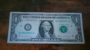 2017A Series $1 Dollar Birthday Note   Sept. 14, 1964   D19640914A - Picture 1 of 2