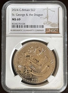 2024 Great Britain St. George & The Dragon MS69 NGC - Picture 1 of 2
