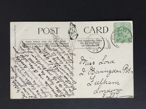 GB 1905 ROBOROUGH R.S.O. + LEE MOOR POSTMARKs ON POSTCARD TO FULHAM - Picture 1 of 2