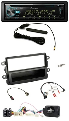 Pioneer CD MP3 Lenkrad DAB USB Autoradio für Dacia ab 2012 schwarz - Bild 1 von 4
