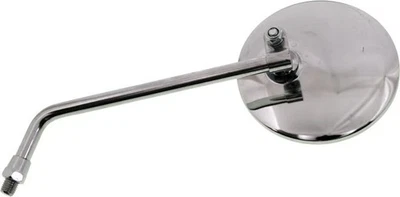 Emgo Universal Round Mirror - 4in. round mirror with 8in. Stem - 8mm Thread - Ei - Image 1 of 4