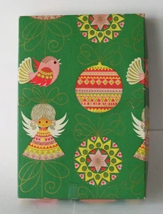 Caja de regalo de Navidad colorida vintage temporada navideña - Imagen 1 de 3