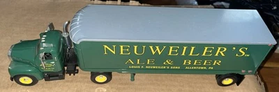 NEUWEILER'S BEER B MACK TRACTOR TRAILER 14 INCHES LONG BIG RIG - FIRST GEAR - Image 1 of 4