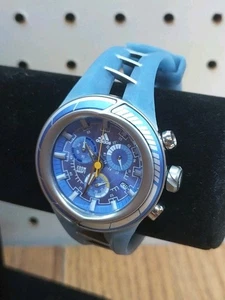 Reloj de cuarzo ADIDAS Adi-Star-Pro cronógrafo fecha para hombre 42 mm azul SS WR 200M - Imagen 1 de 9